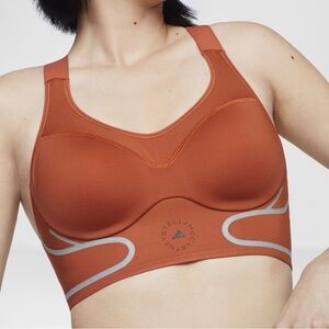 Adidas x Stella McCartney Orange Truespace Sports Bra with High Support